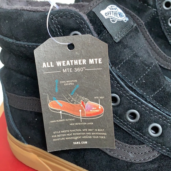 VANS • Men’s Sk8-Hi Mte (Mte) Black/Gum
VN0A33TXGT7 Sneakers Boots - Picture 5 of 16